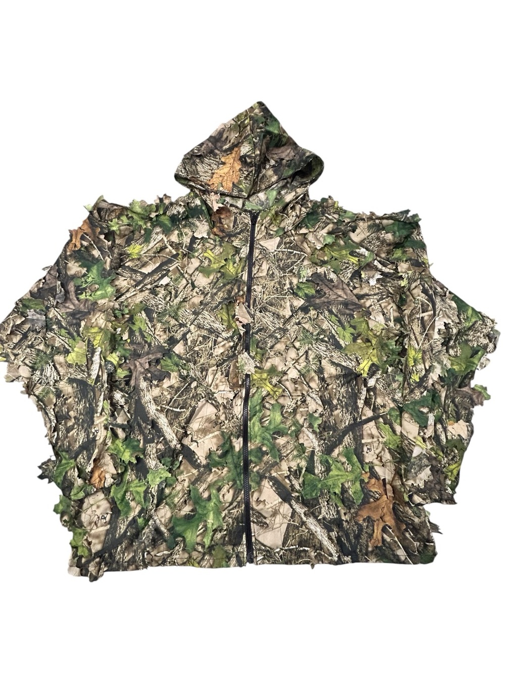 RedHead Leafy Suit Hooded Jacket Men’s 3D Leaf Camo L/XL Oversize Full Zip